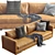 Modern Flexform Magnum Sofa 3D model small image 3