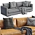 Modern Flexform Magnum Sofa 3D model small image 4