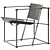 Sleek FM60 Cubic Chair: Dutch Design 3D model small image 3