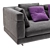 Minotti Alexander High-Quality Sofa 3D model small image 3