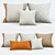 Modern Pillow Set: Stylish and Cozy 3D model small image 1