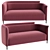 HÉMICYCLE Sofa: Minimalistic Elegance & Unmatched Comfort 3D model small image 1