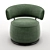 Minimalist Comfort: Armchair Picolo 3D model small image 4