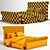 Stylish RH ADLER Bed 3D model small image 4