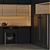 Sleek Corner Kitchen with Bosch Appliances 3D model small image 2