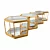 Sleek Golden Coffee Tables Set 3D model small image 4