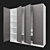 Modern 2m Tall Wardrobe 3D model small image 1