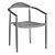 Elegant Eucalyptus Dining Chair 3D model small image 4