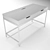 Modern Alex Table with Cable Management 3D model small image 1