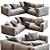 Modern Flexform Lario Sofa 3D model small image 1