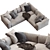 Modern Flexform Lario Sofa 3D model small image 3