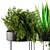 Sleek Black Planter Box 3D model small image 3