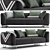 Sleek Contemporary Sofa 3D model small image 1