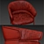 Contemporary Shu-ying Armchair: 3D-Rendered, Realistic & Accurate 3D model small image 3