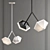 Sleek Wishbone Pendant Light 3D model small image 1