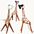 Giraffe Lamp: Elegant and Playful 3D model small image 2