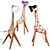 Giraffe Lamp: Elegant and Playful 3D model small image 4