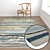 Premium Set of 3 High-Quality Carpets 3D model small image 5