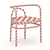 Mod Chair: Modern Stool Seating 3D model small image 2