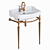 Sbordoni Palladio Sink: Modern Metal Structure 3D model small image 1