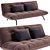 Modern Loft Sofa with Sleep Function 3D model small image 1