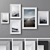 Elegant 5-Piece Photo Frame Set 3D model small image 1