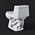 Z-Power Toilet: Experience the Ultimate Cleanliness 3D model small image 8