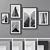 Versatile Photo Frames Set, Multiple Sizes 3D model small image 1