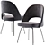 Saarinen Armless Chair - Elegant and Functional 3D model small image 1