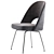 Saarinen Armless Chair - Elegant and Functional 3D model small image 3