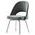 Saarinen Armless Chair: Modern Elegance 3D model small image 2