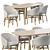 Mbrace Teak Dining Set 3D model small image 2