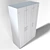 Brimnes Wardrobe: White 3-Door - Compact & Stylish 3D model small image 4