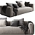 Flexform Lario 8-Part Sofa 3D model small image 1