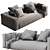 Flexform Lario 8-Part Sofa 3D model small image 4