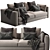 Elegant Myplace Flou Sofa 3D model small image 1