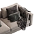 Elegant Myplace Flou Sofa 3D model small image 3