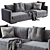 Luxury Flexform Magnum Sofa 3D model small image 1