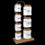 Wooden Stand Kitchen Set: 7 Jars 3D model small image 3