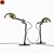 Lampatron Pullout T Desk Lamp 3D model small image 2