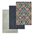 Luxury Carpet Set: High-Quality Textures, 3 Variations 3D model small image 1