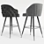 Modern Bar Chair: Sleek Design, High-Quality Materials 3D model small image 2