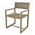 Bondi Teak Armchair: Ultimate Relaxation in Style 3D model small image 1