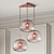 Catch Trio Rose Pendant Lamp 3D model small image 3