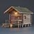 Alaska Mountain Retreat: Authentic PBR Textured House 3D model small image 2