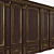 Versatile Wooden Wall Panels: Boiserie INT-030 3D model small image 1