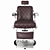 Belmont Apollo 2: Classic Barbershop Armchair 3D model small image 3