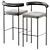 Elegant Kashmir Bar Stool 3D model small image 1