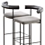 Elegant Kashmir Bar Stool 3D model small image 2