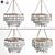 Elegant Aurora Leaf Chandelier 3D model small image 1